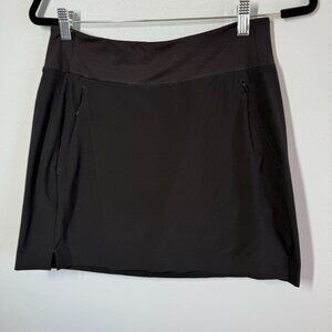 Athleta Womens Soho Skort Size 4 Black Lightweight Stretch Activewear Pockets